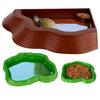3 шт. Миски для еды и воды для рептилий, Миска для кормления амфибий для черепахи, Бассейн для купания, Аквариум для ящерицы, хамелеона