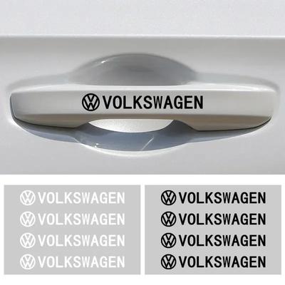 VW Для Volkswagen 4 шт. Наклейки на ручки дверей автомобиля Наклейки на шины Зеркала заднего вида Для Volkswagen GTI R-Line Polo T5 Golf Passat Sciro