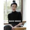 Женский вязаный топ Basic House с рукавами средней длины