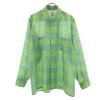 B.V.D 60s Vintage Check Pattern Long Sleeve Button Down Shirt M Green Men's Used