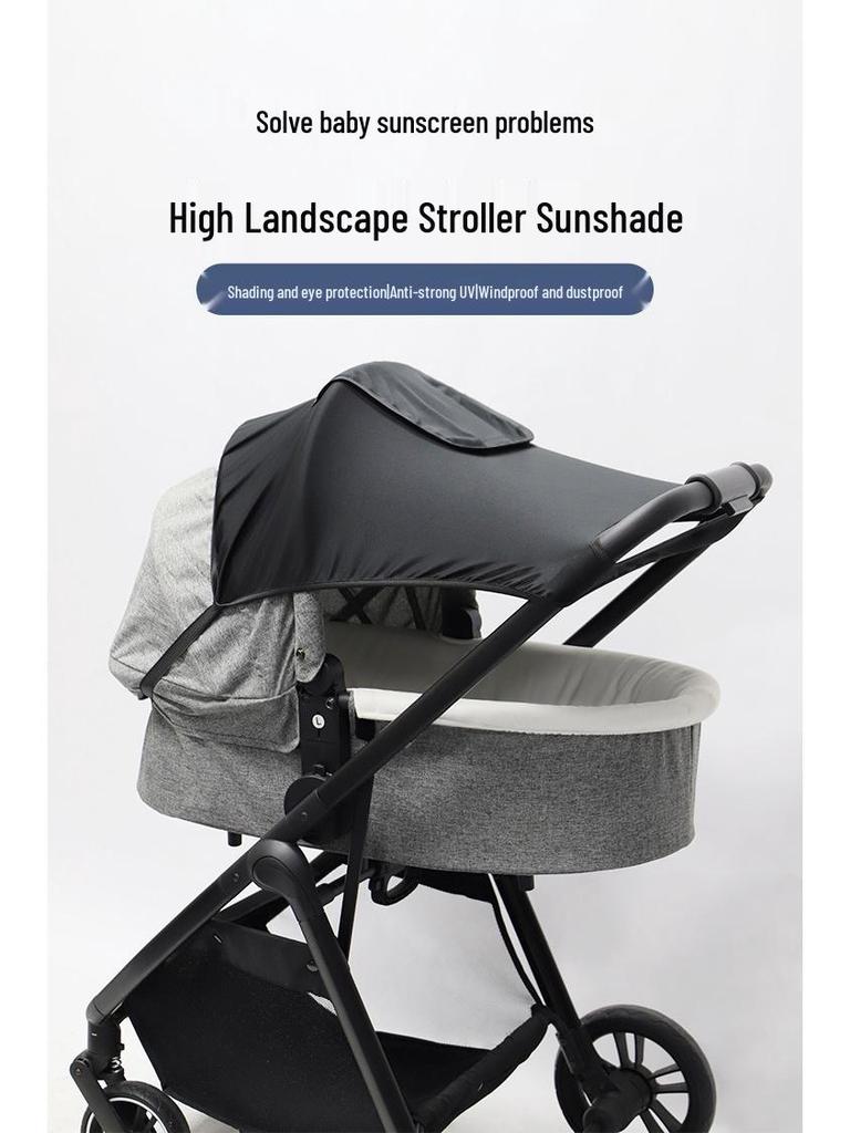 Универсальный двусторонний солнцезащитный козырек для детской коляски с защитой от УФ-лучей и теплоизоляцией
