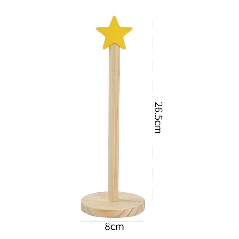 Дофаминовый держатель для петель для волос Деревянная подставка для демонстрации зажимов для волос Прочная стойка для хранения резинок для волос