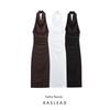 Kaslead New Women Clothes Western Style Backless Hanging Collar Sleeveless Length Dress 3152312 250