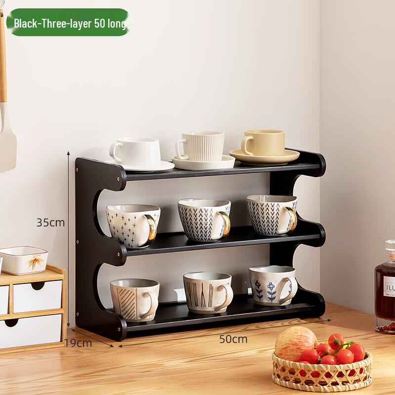 3-Tier Bamboo Cup & Glass Drying Rack