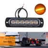 Ultra-Thin LED Car Warning Light: 6 Bright 12-24V Daytime Running Lights with High-Brightness Turn Signals