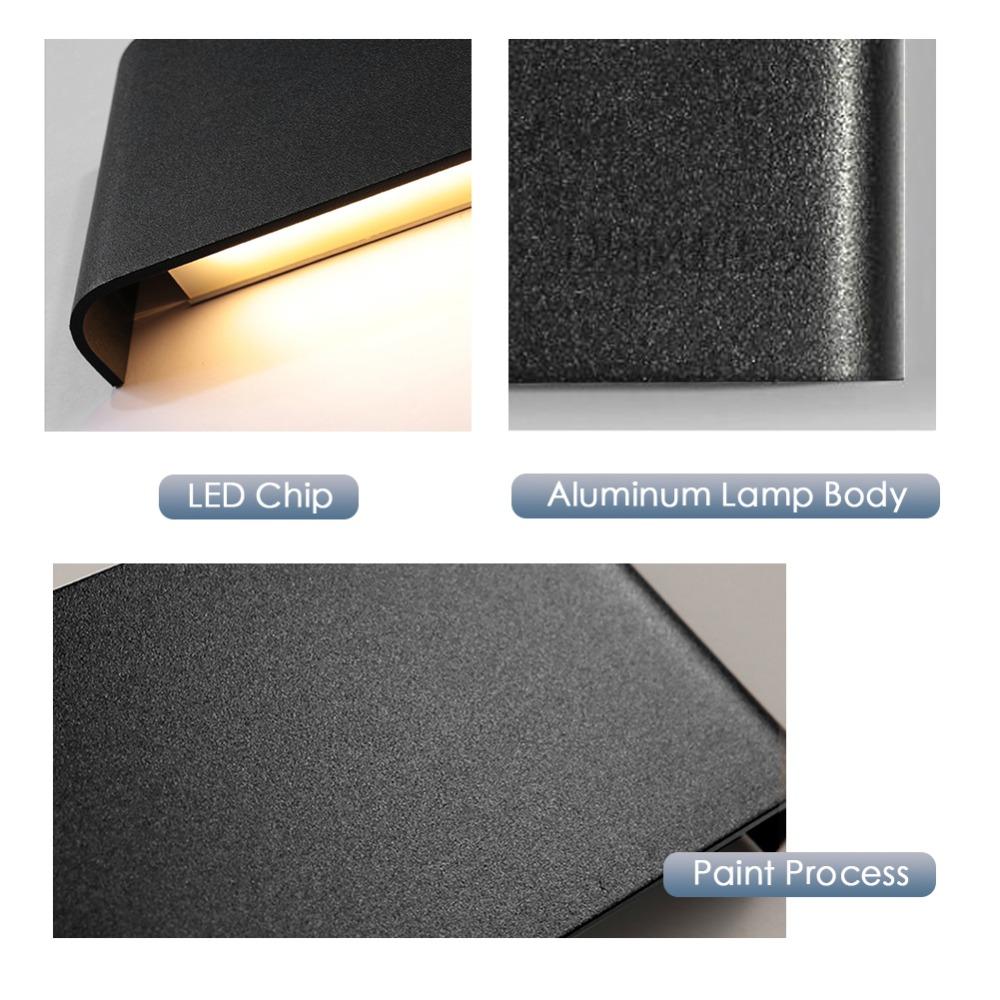 Modern LED Wall Lamp Dimmable 110/220V Indoor Light Fixture Wall Scons Stair Bedroom Bedside Living Room Home Hallway Lighting
