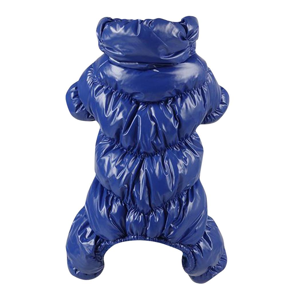 Зимний пуховик для собак, одежда, зимнее пальто на четверых ногах, утепленный хлопок для маленьких собак