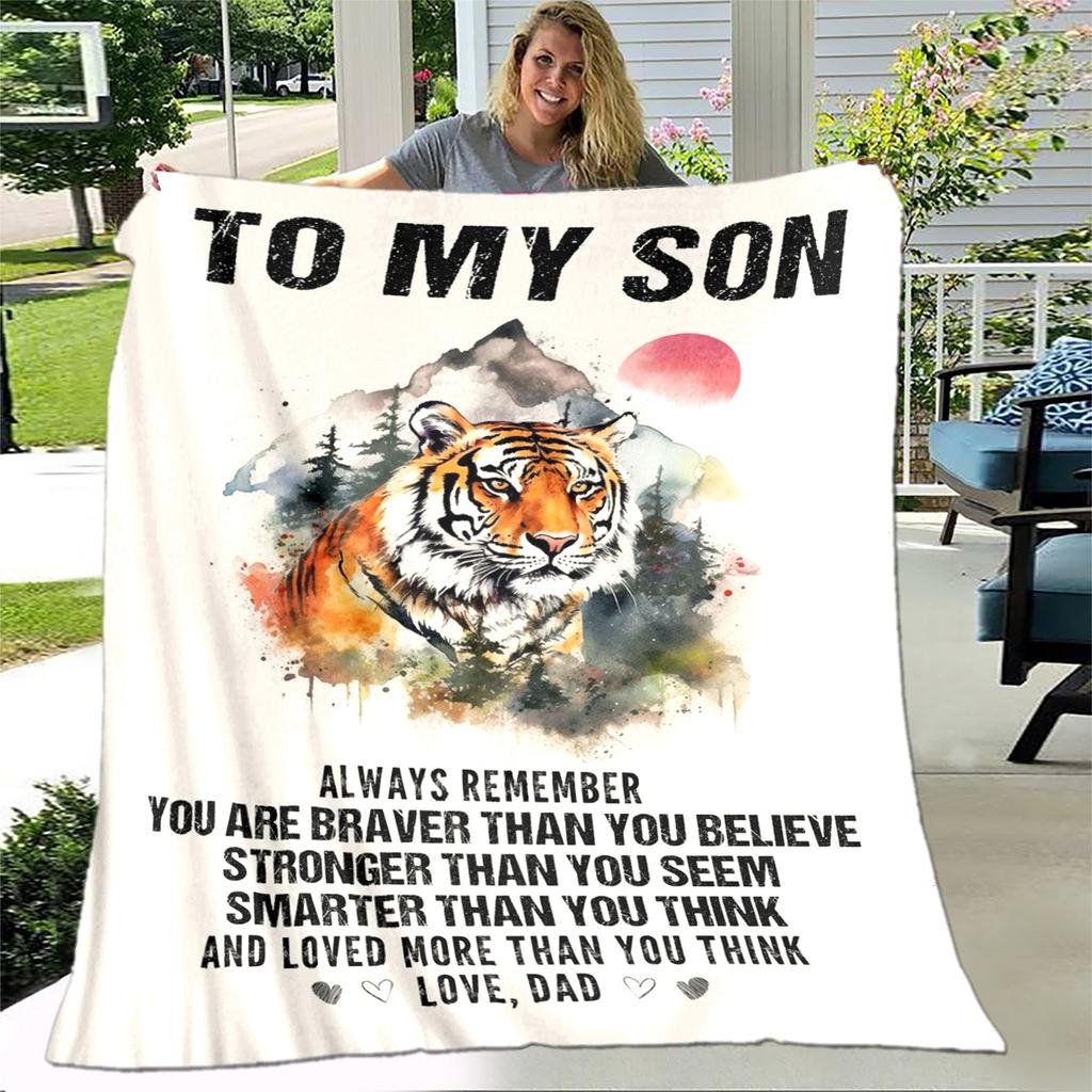 Моей дочери сыну подарок в виде письма HD одеяло, мягкое одеяло для дома, спальни, кровати, дивана, пикника, путешествия, офиса, одеяло, детское одеяло