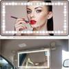 Car Sun Visor Vanity Mirror Cosmetic Mirror Rechargeable Makeup Mirror with 3 Light Modes 60 Leds Dimmable Clip-on Rear Wireless