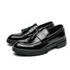 Leather Shoes For Man Genuine Leather Big Size High Quality Designer Formal Shoes Tassels Lace Up Business Oxford