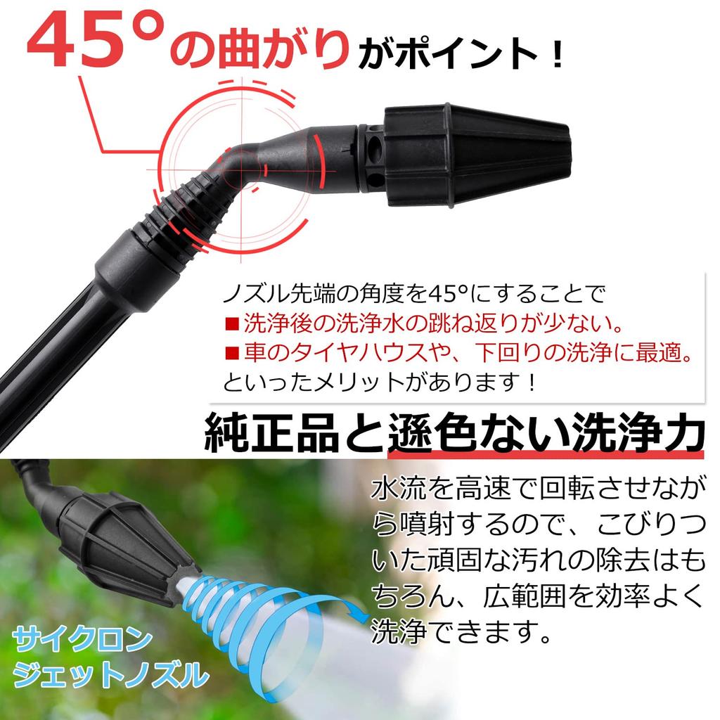 Насадка HiKOKI Cyclone для мойки высокого давления угловая прямая<HOTEISON> Кабриолет 45°!