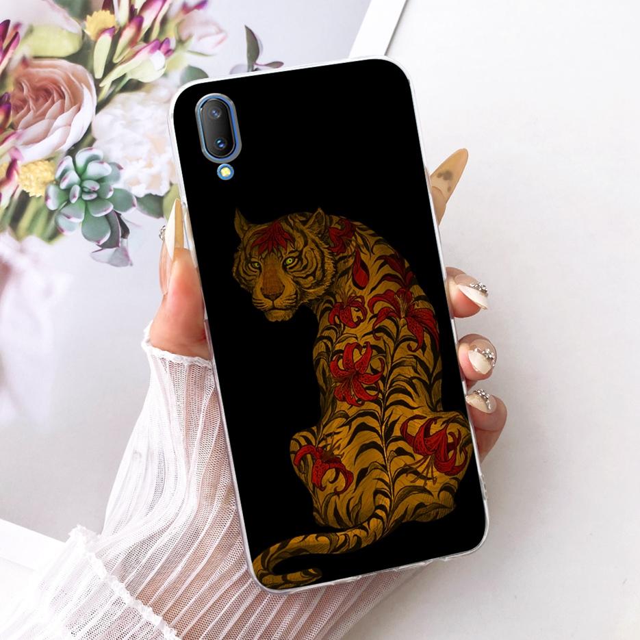 Для Vivo V11 \ Vivo V11i Чехол 1806 1804 1814 Новый Цветок Бабочка Расписной Чехол Мягкий Силиконовый Чехол Для Vivo V11 Pro V11i Fundas