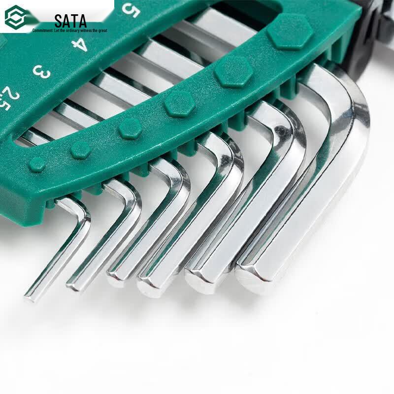 SATA 09112 Набор из 10 удлиненных шестигранных ключей с шаровым наконечником