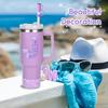 Cup Accessories Set for Stanley Handle Strap Straw Cover Charms Set Suitable for Birthday Christmas Gifts