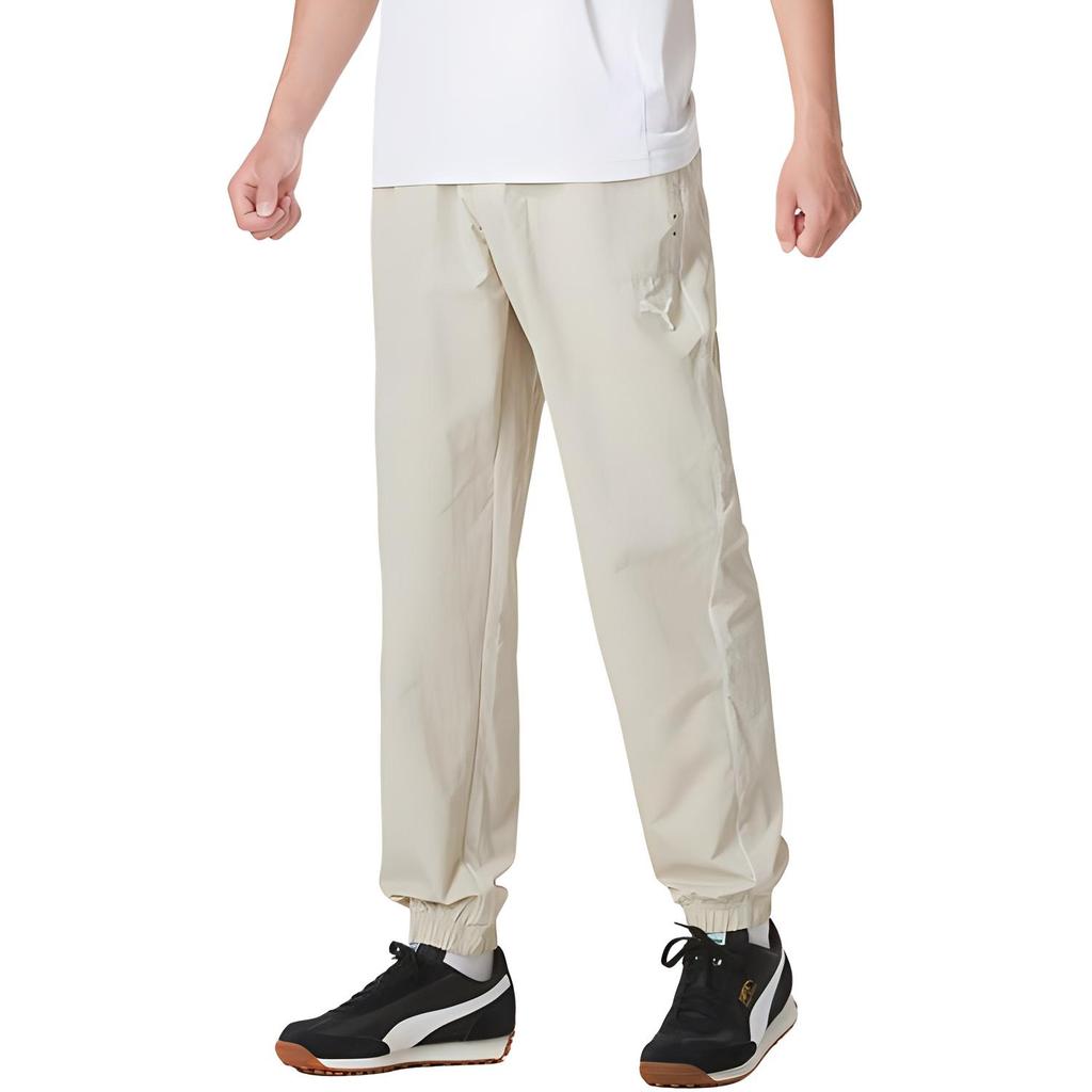 PUMA Casual Pants Unisex Ecru Moderate Cuffed Pants 628486-68
