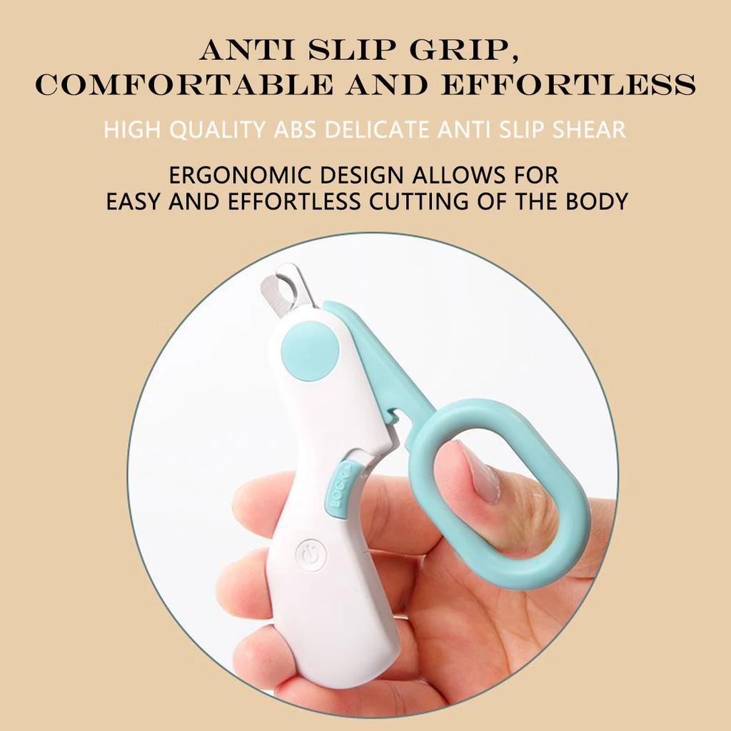 Светодиодный светильник, машинка для стрижки когтей для кошек и собак, профессиональный триммер для когтей домашних животных с предохранительным замком, набор инструментов для ухода за щенками, котятами, животными