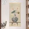 Китайский стиль бамбуковые рулонные шторы цветок лотоса исследование дзен чайная комната подвесная картина фон декор рулонные шторы фреска