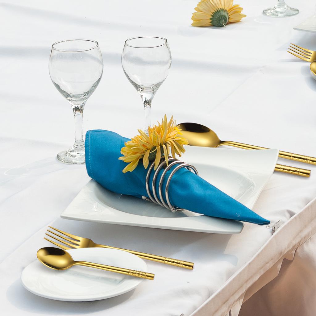 430 нержавеющая сталь утолщенный молотковый наконечник круглая ручка столовые приборы набор из 4 предметов западная кухня нож для стейка вилка ложка YSH-5-4PS