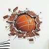 Баскетбол Наклейка на стену Спорт Спальня для мальчиков Искусство Наклейка на стену Детская комната Декор для детской