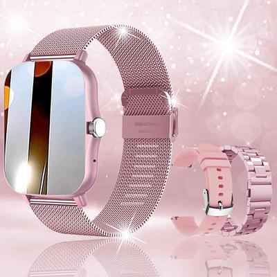 Смарт-часы Pro, модные Bluetooth-вызовы, 1,8-дюймовый экран, пульсометр, фитнес-трекер, голосовой помощник, мужские и женские умные часы GTS