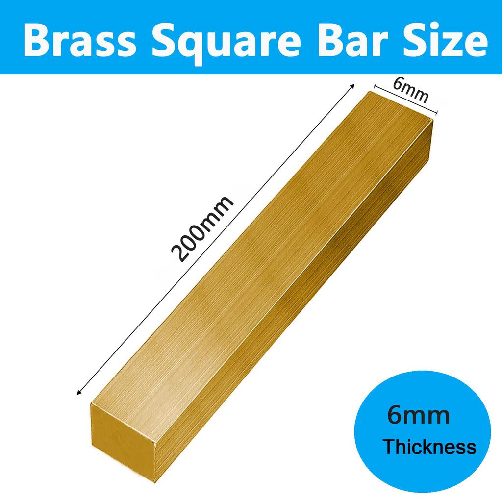 H59 Brass Flat Bar Plate Strip Thicknesses 2mm 4mm 6mm 8mm 10mm 20mm Pure Copper Solid Metal Plates Material Length 200mm/250mm