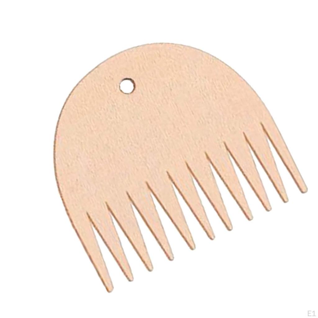 Big Eye Hand Loom Starter Shuttle DIY Weaving Comb for Tapestry Wall Hangings