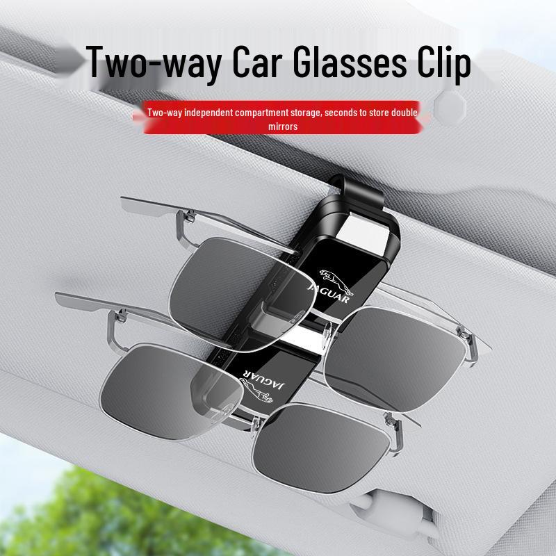 Jaguar Car Sun Visor Glasses and Ticket Clip for F-PACE/XFL/XEL