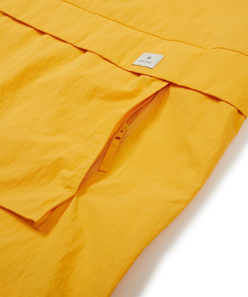 Snowpeak Apparel Таслан Тканый Яркий Короткий Рукав Анорак Королевский Желтый (S24Mmlan56)