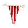 10/30 м Карнавальный тематический флажок баннер Пластиковый красно-белый полосатый треугольный вымпел для цирковой вечеринки по случаю дня рождения, домашний декор