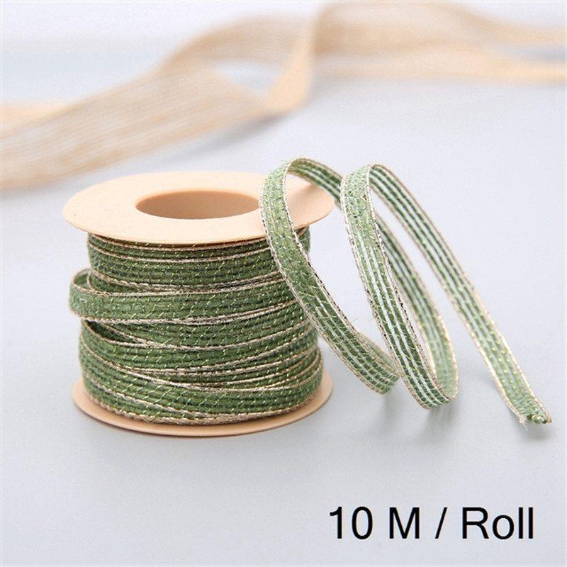 Decoration Knit Ribbon Lace Fish Silk Linen Multicolor Hemp Rope 10M Bowknot