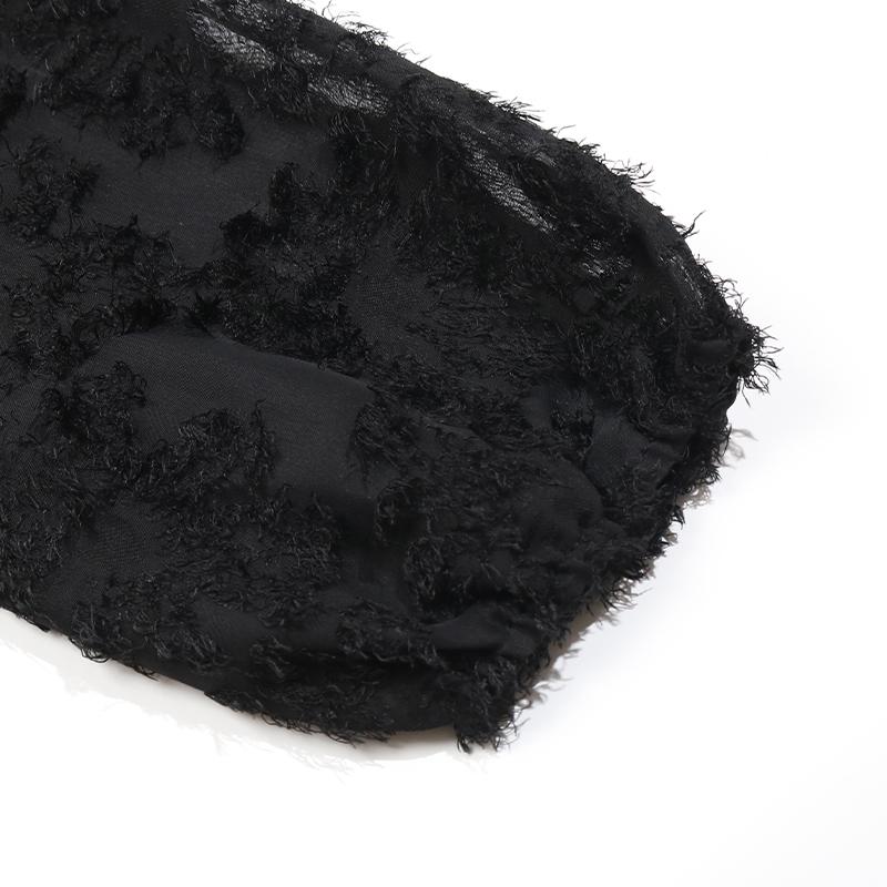 Women Autumn Winter Long Sleeve Print Elegant V-neck A-Line Mid-Length High Waist Dress