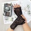 Женские солнцезащитные перчатки для улицы, кружевные перчатки с защитой от УФ-излучения, варежки для езды на велосипеде, модные солнцезащитные перчатки на лето, сексуальные, 1 пара