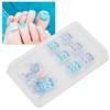 24pcs Artificial Full Cover Toenails Summer False Toe Nails Women Girl Fake Toe NailsJ68
