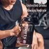 Бутылка для спортивной воды большой емкости - портативный пластиковый космический горшок для любителей фитнеса и студентов