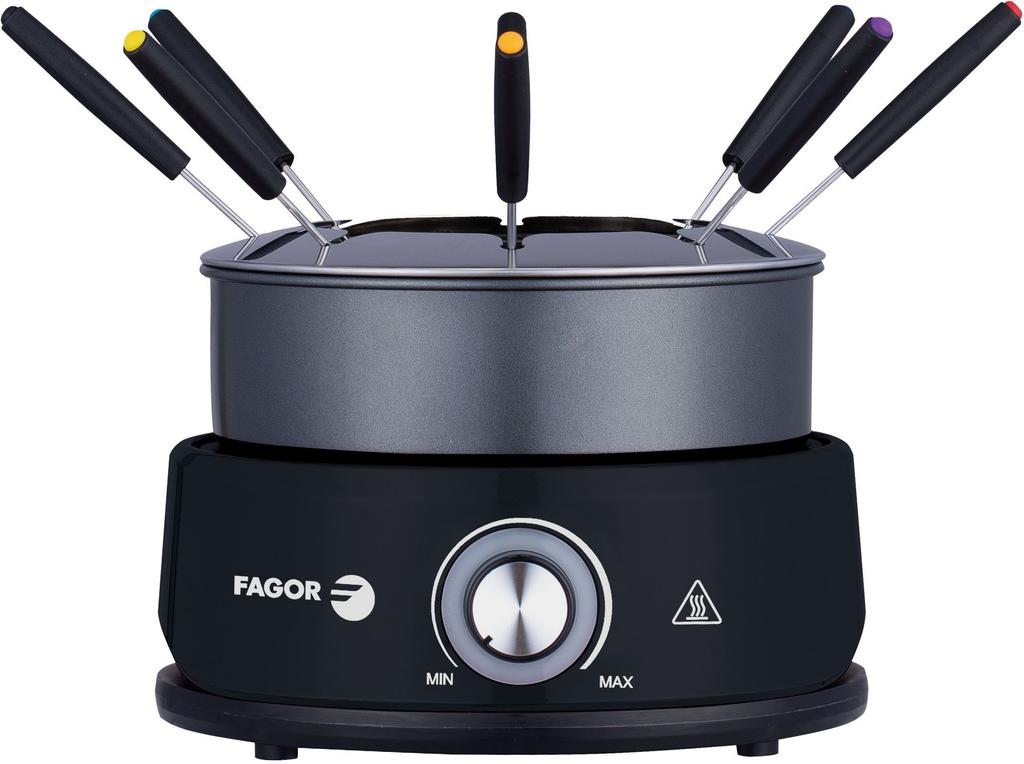 Appareil à fondue FAGOR - FGFD8 - Capacité 1,6L - Jusqu'à 8 personnes - Thermostat réglable - 800W