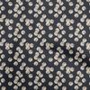 Жоржет вискозная черная ткань с цветочным принтом, принадлежности для квилтинга, швейная ткань с принтом в ярдах, 42 дюйма