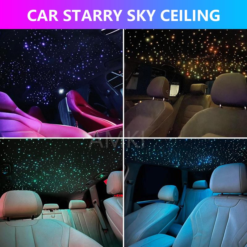 16W RGBW Twinkle Starry Sky Car Roof stars Fiber Optic Light Music control Led Star Roof Car Interior Ambient Atmosphere Light