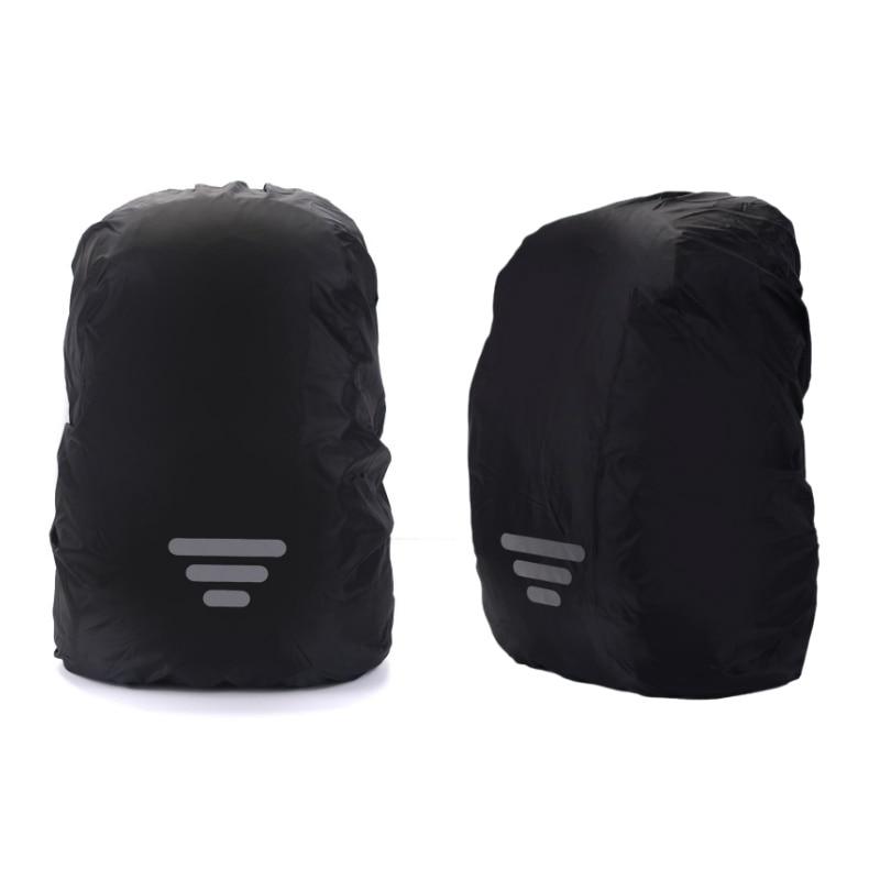 Rain Cover for Backpack 2-Pack XL 60-70L Black Waterproof Reflective