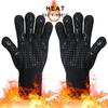 300-500 Centigrade BBQ Fire Gloves Flame Retardant Non-slip Fireproof Extreme Heat Resistant Microwave Oven Gloves Oven Mit