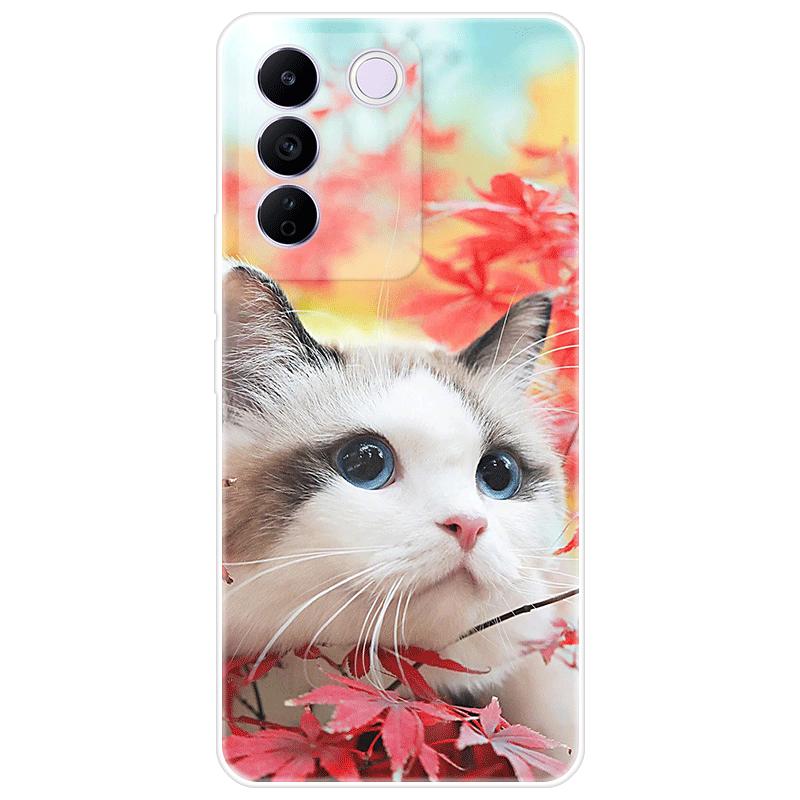 For Vivo V27e V 27e Case Soft Silicone Back Cover Cartoon Phone Case Diversification