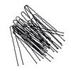 10pcs Women Gold Black Drip Invisible Hair Grips Curly Wavy Bobby Pins for Daily Use Wedding Party 