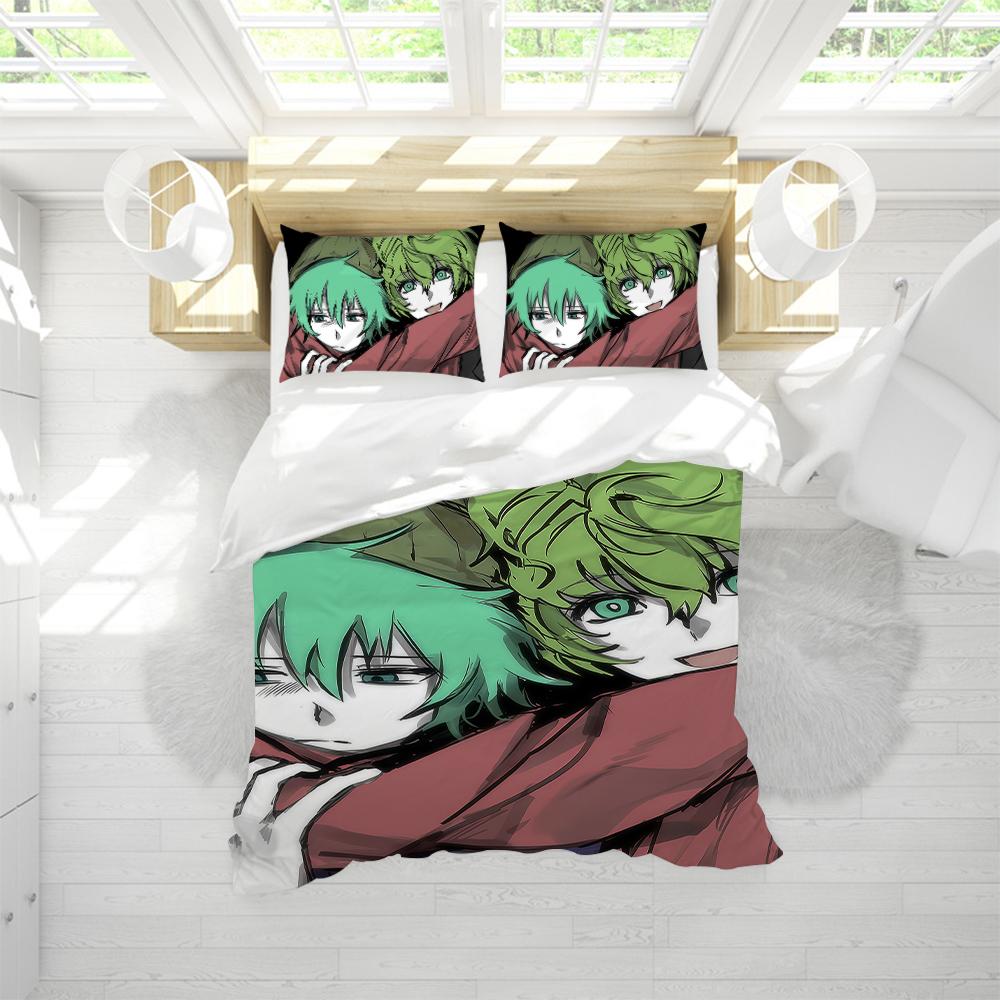 Ваш комплект постельного белья с пододеяльником T-Turn To Die YTTD Sou Мягкий Стиранный Кровать 3 предмета Летний Удобный Студенческое Общежитие Дом Детское Постельное Белье Лучший