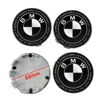 Для E36 E46 E53 E90 E60 E61 E93 E87 X3 X5 F30 F20 F10 G30 Аксессуары 4 шт. 56/68 мм Колпачки ступицы центра колеса автомобиля Авто Накладки на обод