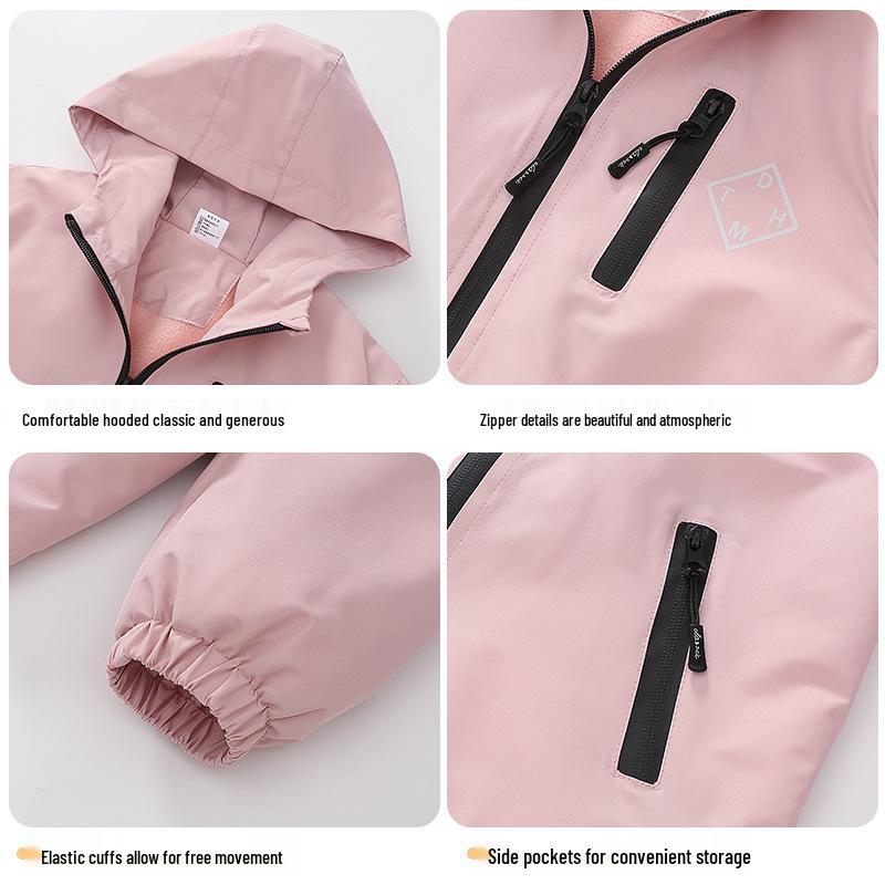 Модная детская ветровка на флисовой подкладке - Весна/Осень 2025