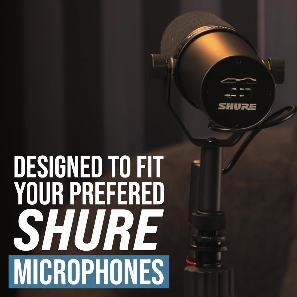 Shure by Gator Настольная микрофонная стойка Прямого типа Поглощающая Вибрации Круглая База 6" SH-DESKTOP1 []