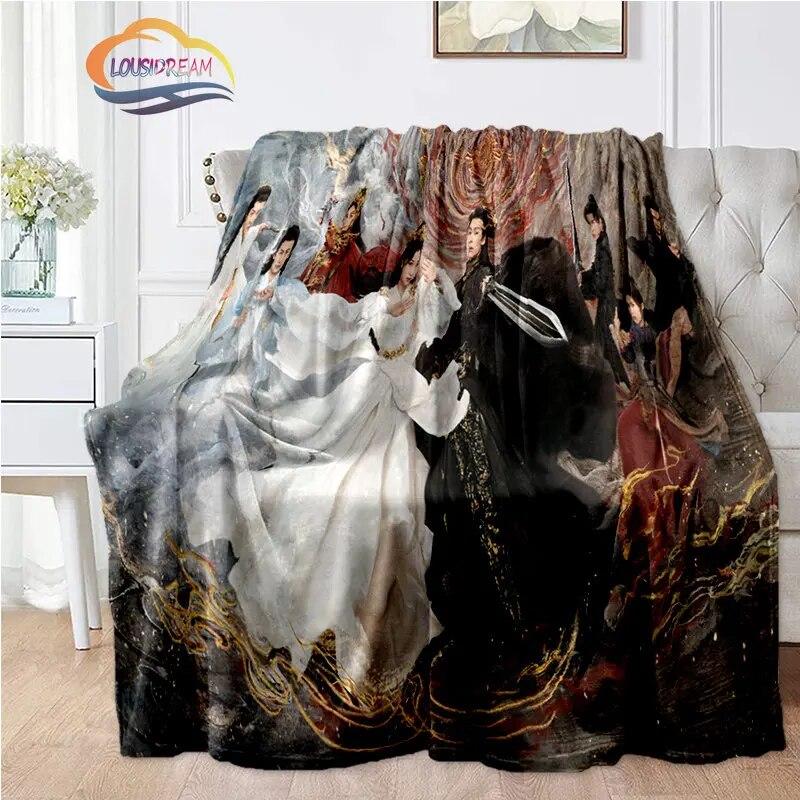 Hot Tv Love Between Fairy and Devil Blanket Cang Lan Jue Dong Fang Qing Flannel Bedroom Bedding Sofa Soft Bedspread