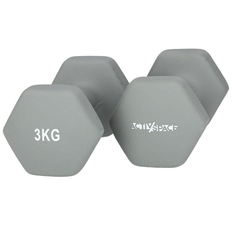 2x3kg dumbbells for exercises - neoprene weights