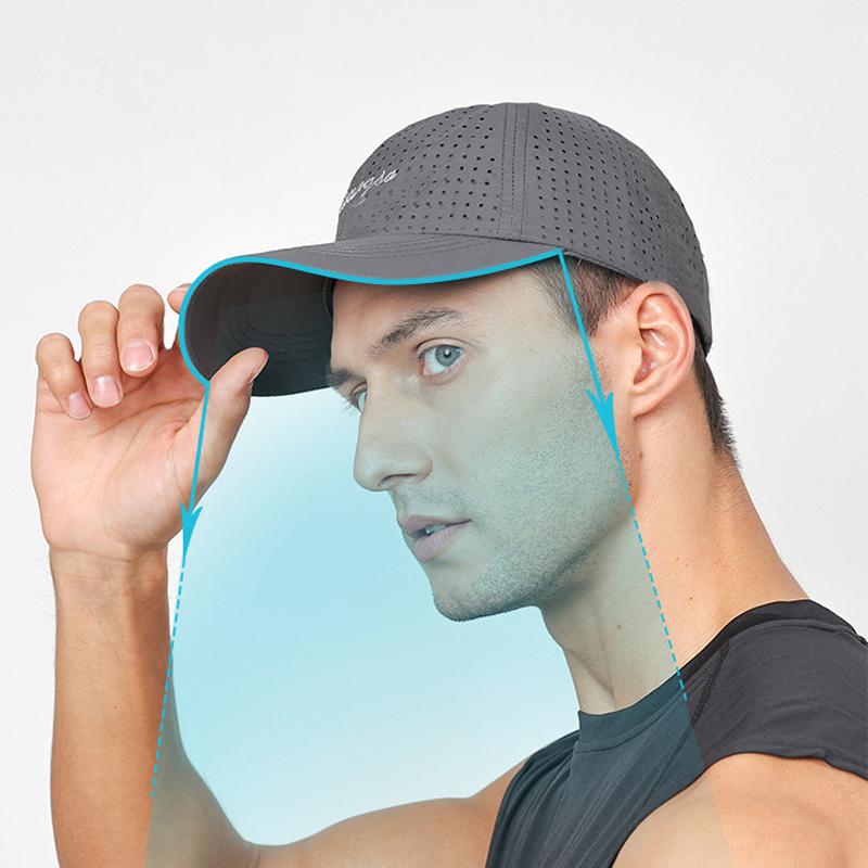 Летняя дышащая бейсболка, мужская солнцезащитная шляпа от солнца, быстросохнущая кепка с вышитыми буквами