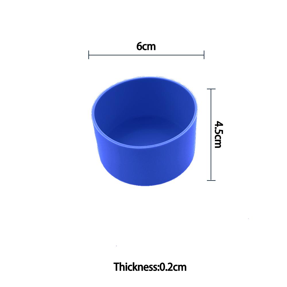 For Better Life 1Pc 6cm Soft Silicone Cup Bottom Sheath Protector Sleeve For Glass Water Tea Bottle Anti Damage Accessories