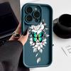 Ударопрочный чехол с цветочным узором и бабочками для iPhone 16 Pro Max 15 Plus 14 Pro 13 12 11 XS XR 8 7 TPU Мягкий матовый силиконовый чехол для телефона Shell
